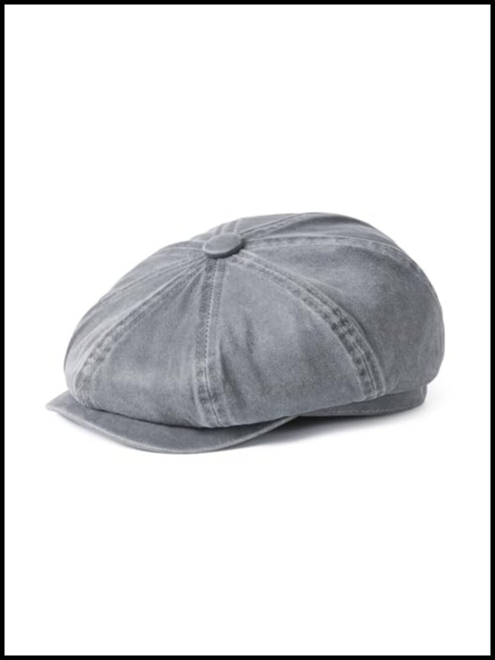 Men's 8-Panel Newsboy Gatsby Cap Cotton Blend Adjustable Vintage Hat
